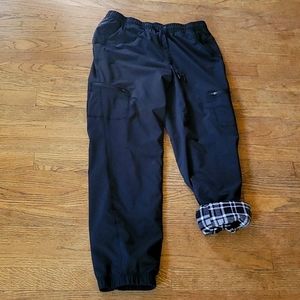 Eddie Bauer fleece lined pull on pant, W6
